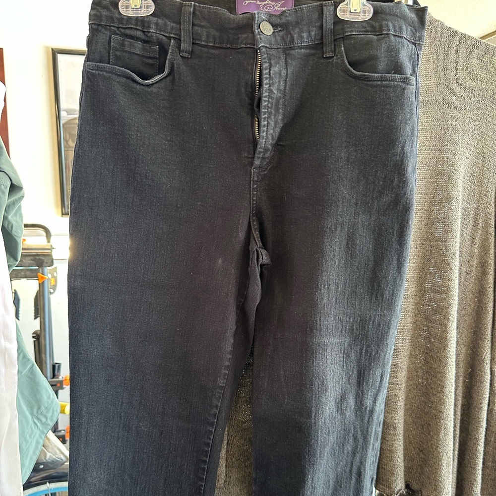NYDJ Women's Dark Gray Straight Jeans